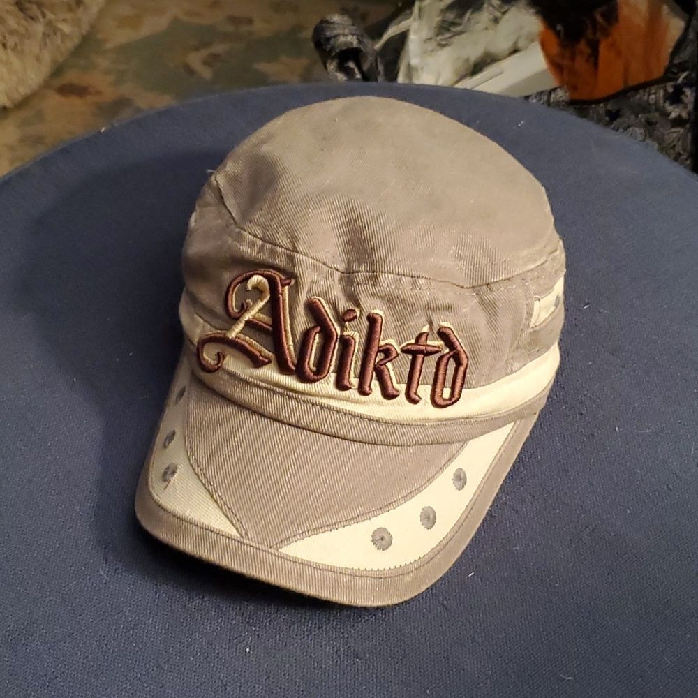 Adiktd tan/cream Military Style Hat One Size women's‎